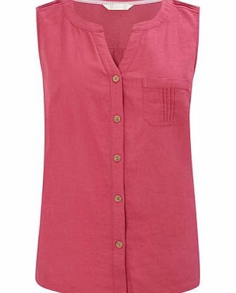 Bhs Wrong image Raspberry Linen Blend Shirt,