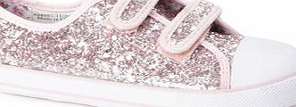Bhs Younger Girls Blush Glitter Trainers, pink