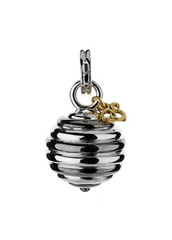 Silver and Black Stripe Charm LB297/96