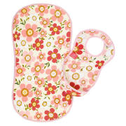 FLORAL MAT & BIB SET