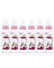 Glass Bottle 240ml Pink (Set of 6)