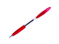 bic Atlantis medium point ballpen with red ink,