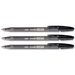 Cristal Clic Gel Pen Black Pack 20