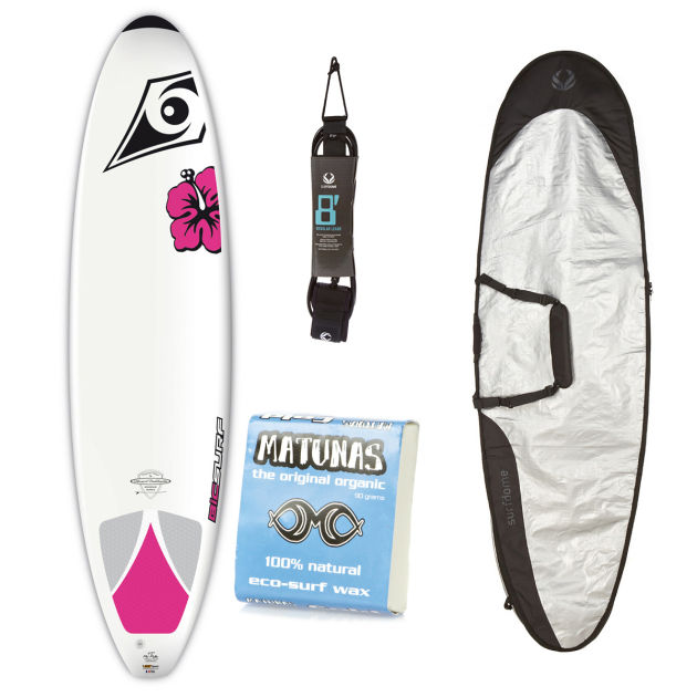 Bic Dura Tec Mini Mal Wahine Surfboard Package -