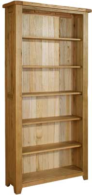 OAK BOOKCASE 78IN x 36IN