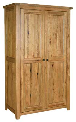 Oak Full Hanging Double Wardrobe