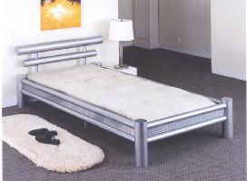 Big Boy Silver Metal 3ft Single Bedstead