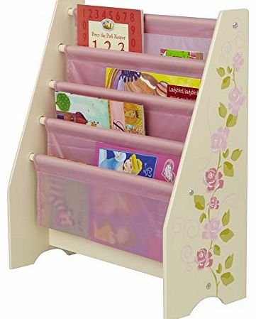 Childrens Ivory Rose Sling Bookcase