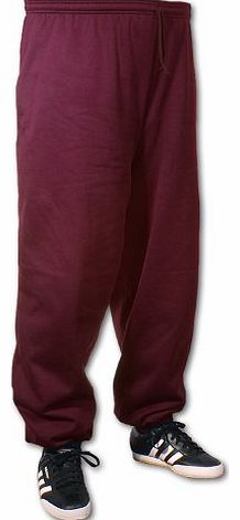 Big Tee Shirt Big Mens Burgundy BTS 33 Inch IL Joggers (Elasticated Ankle) 2xl to 8xl, Size : 4XL