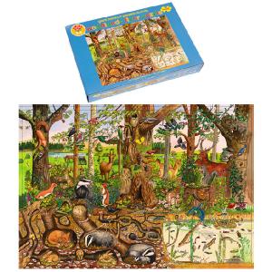 Bigjigs Toys 48 Piece Wooden Woodlands Puzzle