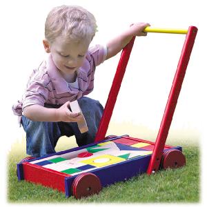 Bigjigs Toys Baby Walker and Blocks