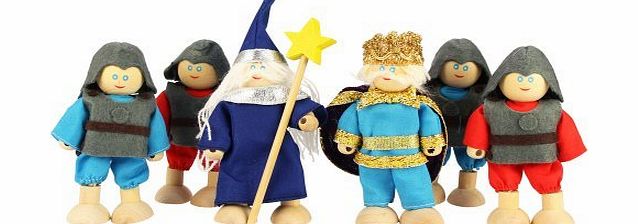 Bigjigs Toys JT119 Heritage Playset Knights Set