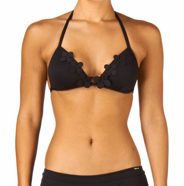 Bikini Bar Womens Bikini Bar Star Triangle Bikini Top - Noir