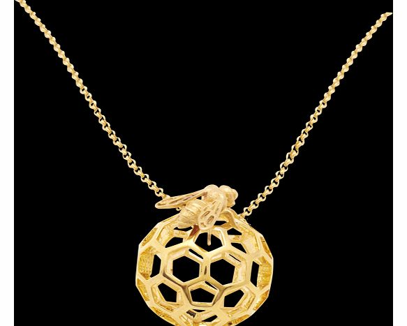 Bee & Honeycomb Orb Pendant BS-NW012G