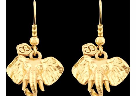 Biller Skinner Gold Plated Elephant Drop