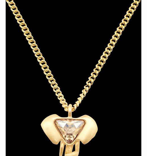 Gold Plated Elephant Pendant