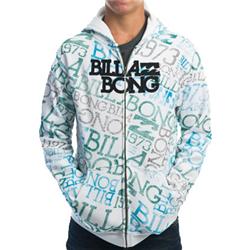 Billabong Boys Magnum Zip Hoody - White