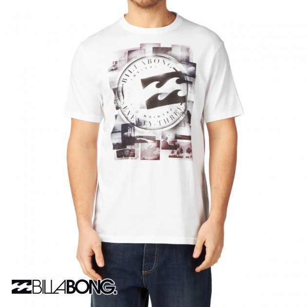 Mens Billabong Plasma T-Shirt - White