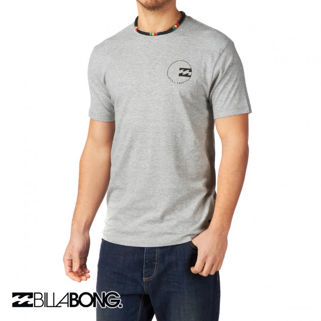 Mens Billabong Staff Jersey T-Shirt - Grey