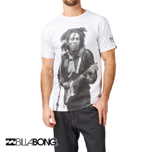 Mens Billabong Stand Up T-Shirt - Grey