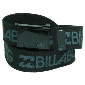 Mens Billabong Corporate Web Belt. Black