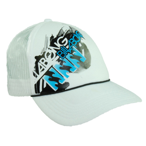 Mens Billabong Depression Trucker Cap. White