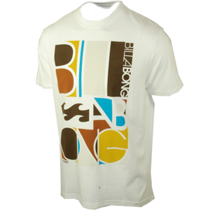 Mens Billabong Primary T-Shirt. White