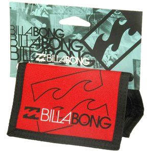 Mens Billabong Surf Trip Wallet. Red