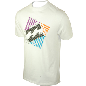 Mens Billabong Tilt T-Shirt. White