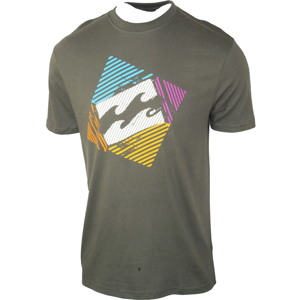 Mens Billabong Tilt T-Shirt. Wolf