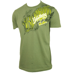 Mens Billabong Watego T-Shirt. Forest