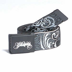 Paisley Webbing Belt - Black