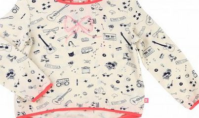 Billieblush Printed Blouse Off white `2 years,3 years,4