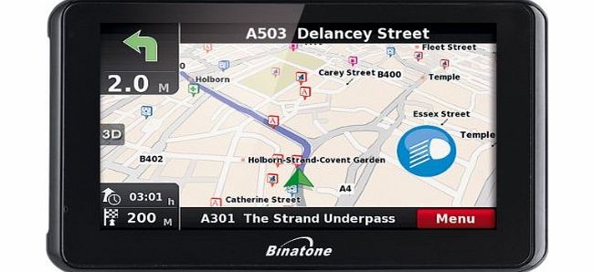 Binatone Chic Binatone S505 5 Inch UK and ROI Sat Nav with accompanying Lost amp; Found Tags