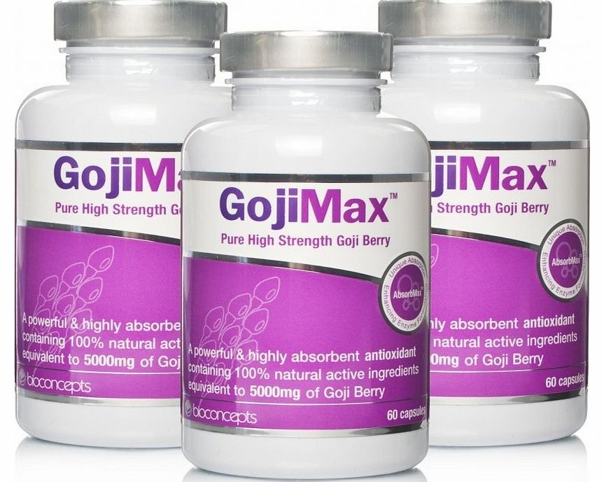 GojiMax Pure High Strength Goji Berry Triple Pack