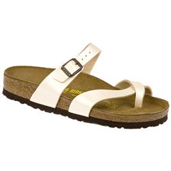 Birkenstock Female Cozumel Leather Lining in Pearl Cream, Pearl Green