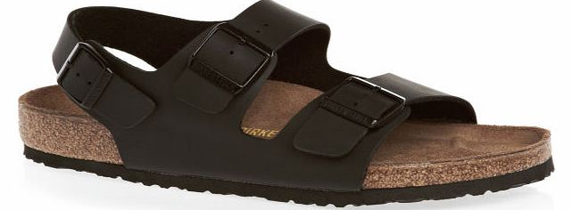 Mens Birkenstock Milano Sandals - Black