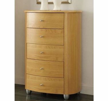 Birlea Aztec Beech Narrow Chest of Drawers