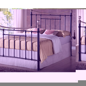 Bronte 4FT 6 Double Bedstead - Black