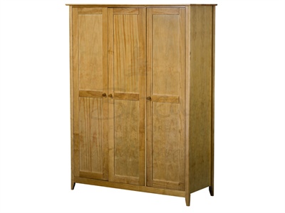 Birlea Cotswold 3 Door Wardrobe Pine Small Single