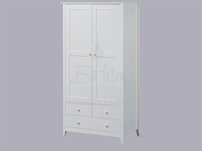 Birlea Cotswold Combi Wardrobe White Small Single