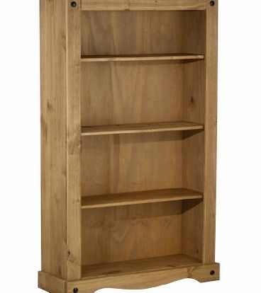 Birlea Furniture Birlea Corona Medium Bookcase, Waxed Pine