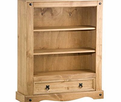 Birlea Furniture Corona One Drawer Bookcase, Pine