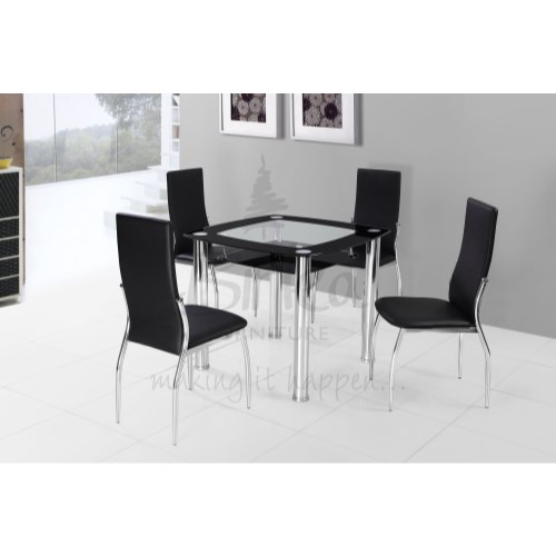 Croydon Dining Set in Black