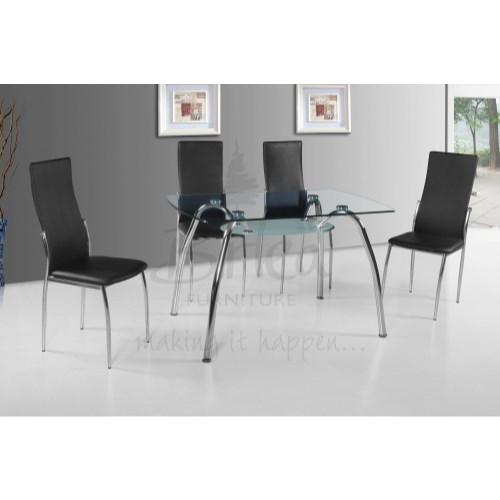 Hampton Dining Set in Black