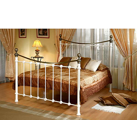 Birlea Furniture Ltd Chambers White Metal Bedstead