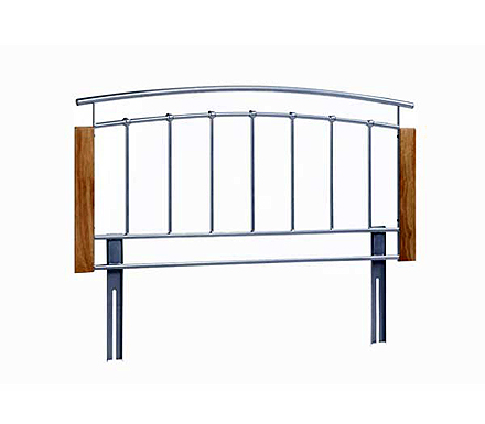 Birlea Furniture Ltd Rhodes Wood and Metal Headboard