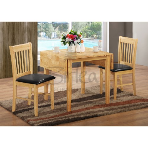 Birlea Furniture Oxford Dining Set in Brown