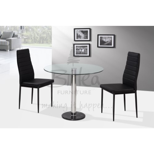 Romford Dining Set in Black