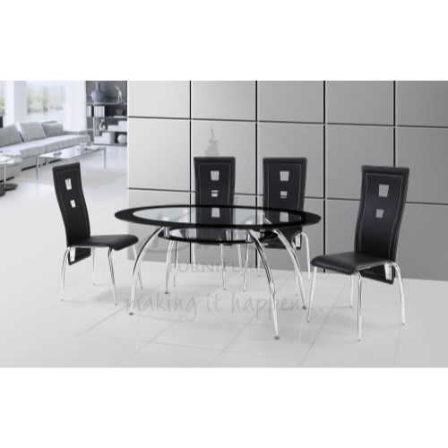 Soho Dining Set in Black